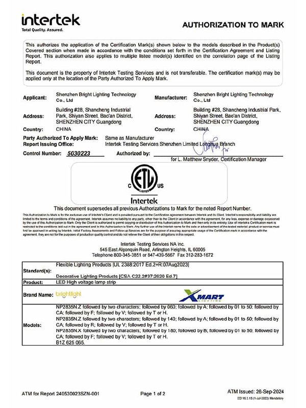 ETL Certificate