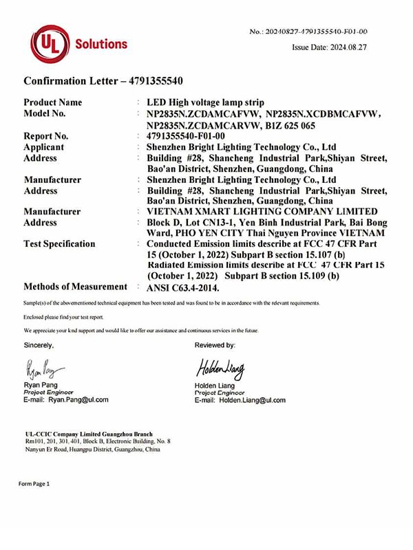 UL Certificate