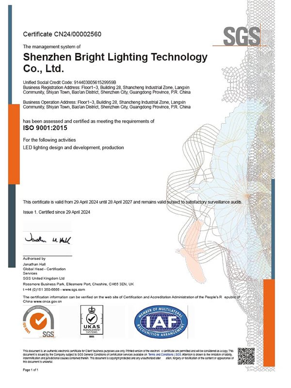 ISO Certificate